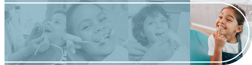 Collage of smiling kids visiting childrens dentist in Winchendon